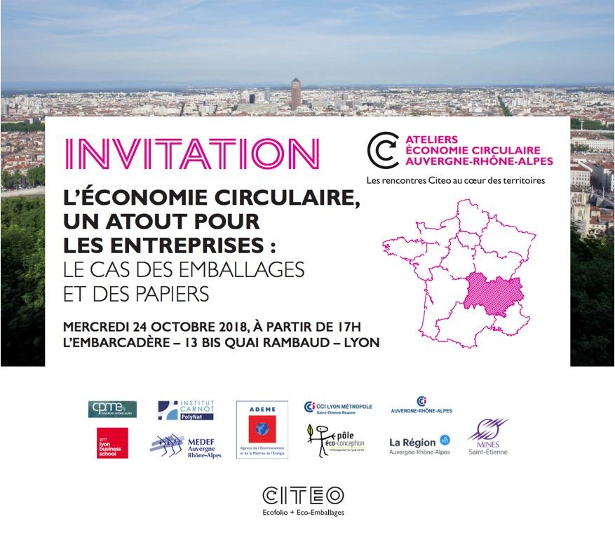 Les Ateliers de l’économie circulaire se tiendront à Lyon le 24 octobre