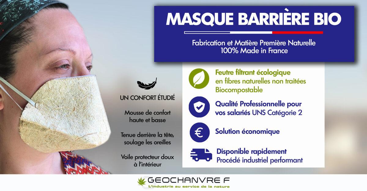 Masque Made In France à base de chanvre