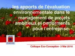 Evaluation environnementale - ADEME