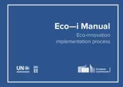 Eco-i Manual - Eco-innovation implementation process