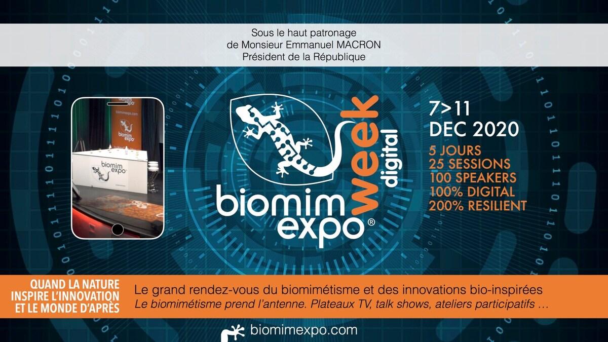Du 7 au au 11 décembre : BIOMIM’EXPO DEVIENT LA BIOMIM’EXPO DIGITAL WEEK 