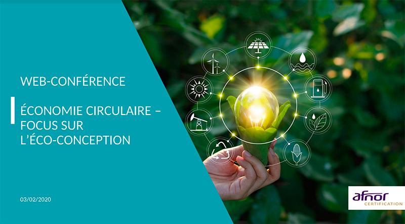 A revoir - web conférence : Focus sur l'éco-conception, comment s’engager durablement ? 