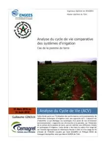 Analyse du cycle de vie comparative  des systèmes d’irrigation Cas de la pomme de terre