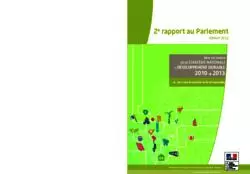 Deuxième rapport de la mise en oeuvre de la Stratégie nationale de développement durable 2010- 2013
