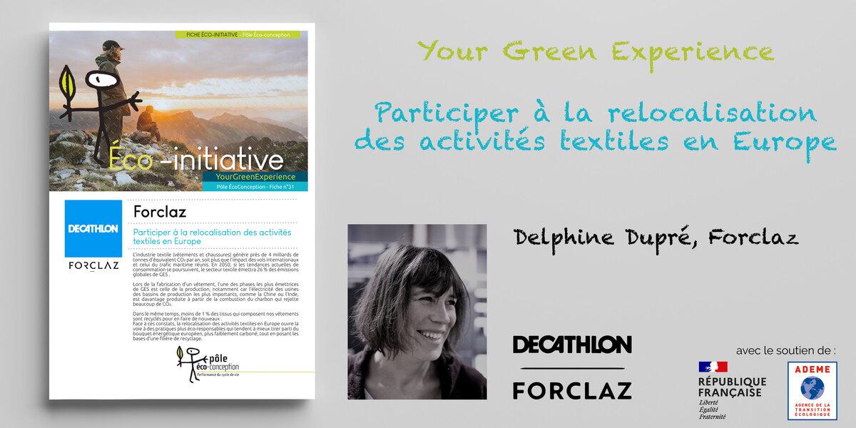 [FICHE ECO-INITIATIVE] Decathlon, Forclaz - Participer à la relocalisation des activités textiles en Europe