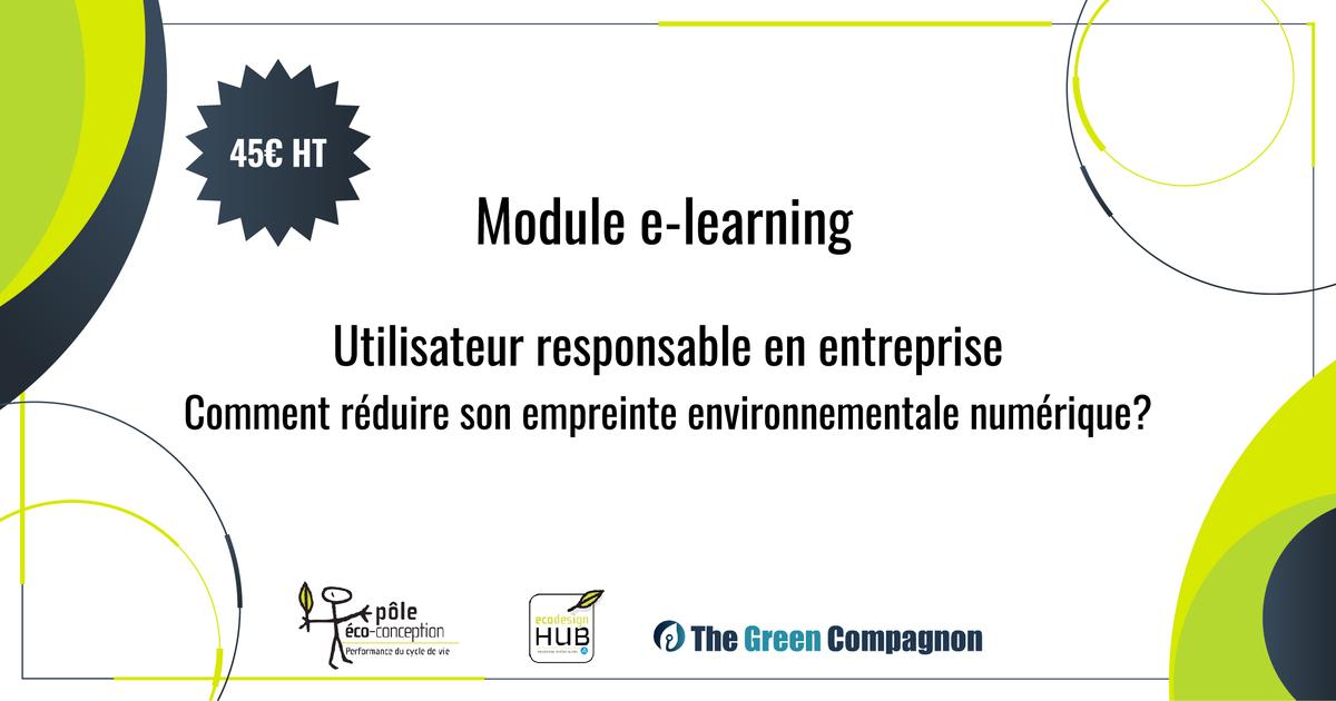 [E-learning] Module : utilisateur responsable en entreprise