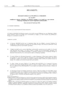 Règlement délégué (UE) 2015/1094 - armoires frigorifiques professionnelles
