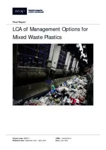 LCA of Management Options for Mixed Waste Plastics