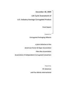 Life Cycle Assessment of U.S. Industry‐Average Corrugated Product